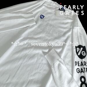 新入荷 本物 新品 42848126 PEARLY GATESパーリーゲイツ/6(サイズLL) 超人気 最高級 Emilcotoni 高品質ピュアコットンセーター ニット