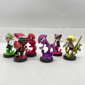 04wy6755 ■【1円～】amiibo スプラトゥーン 6体セット / シオカラーズ アオリ ホタル ボーイ ガール イカ タコ / 基本動作確認済み 中古品