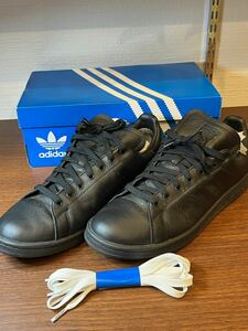 A1091/【中古品】アディダス 黒 ブラック シューズ スニーカー スタンスミス LUX GTX メンズ ファッション adidas 箱付き 28.5㎝