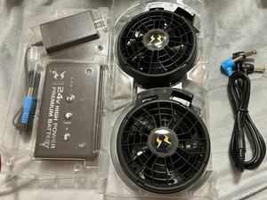 【未使用品】　空調風神服 ファンセット(ななめタイプ)+24Vバッテリーセット RD9410PH+RD9490PJ サンエス 2024年新型モデル 空調服ファン