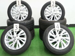 4本 スズキ スペーシア 純正 14インチ 4.5J +45 ラジアル ダンロップ エナセーブ EC300+ 155/65R14 カスタム ギア ワゴンR スマイル アルト