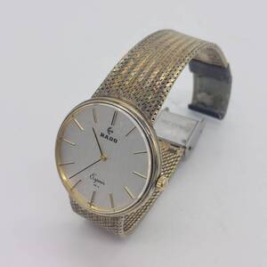 【USED/稼働品】RADO/ラドー 腕時計 Espoir エスポワール SR-A シルバー文字盤 手巻き式 ※ベルトジャンク品 (8434)