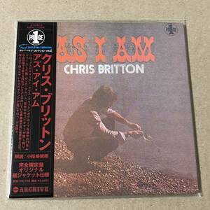 紙ジャケット クリス・ブリットン アズ・アイ・アム CHRIS BRITTON As I Am　紙ジャケ