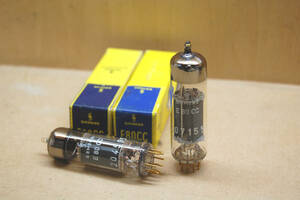 真空管　SIEMENS E80CC gold pins in Original Box NOS pair (2pcs.)