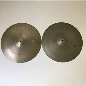 【100円～】ジルジャン シンバル ◆ ２枚セット 16インチ Zildjian THIN CRASH ジャンク ◆うDRづL-07