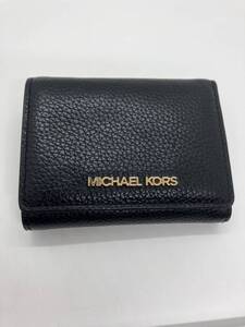 ★美品★ MICHAEL KORS マイケルコース　レザーウォレット　財布　ブラック 