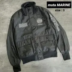 美品！　muta MARINE　ナイロンジャケット　BLACK　3