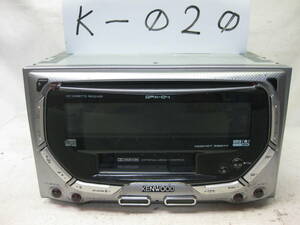 K-020　KENWOOD　ケンウッド　DPX-04　2Dサイズ　CD&カセットデッキ　故障品