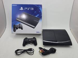 01w4999★1円~ ゲームハード SONY PlayStation3 PS3 500GB ブラック CECH-4300C 未動確 ジャンク品