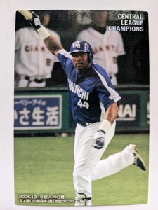 2007 カルビープロ野球チップス LC-4 リーグ優勝カード タイロン・ウッズ 中日