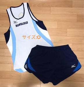 【美品】mizuno ミズノ 2002年 ホノルルマラソン ユニフォーム 上下セット サイズ:O