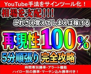 【バイナリーオプション】覚えてしまえば誰でも勝てる！1週間で42万円稼いだ実績付き！5分順張り手法 サインツール化【Youtube手法】