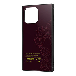 iPhone 14ProMax スマホ ケース カバー アイアンマン 黒 ブラック マーベル Marvel かっこいい 耐衝撃 キャラクター グッズ