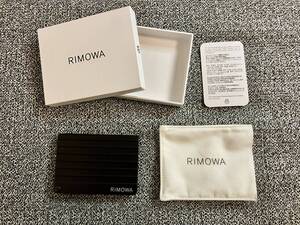 RIMOWA アルミニウム カードホルダー ブラック 