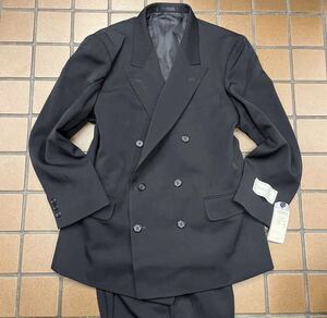 新品【サイズAB3 S★日本製 高級礼服】6Bダブルフォーマル ブラックフォーマル メンズスーツ 喪服 冠婚葬祭 ダブルスーツ 1タック 背抜き