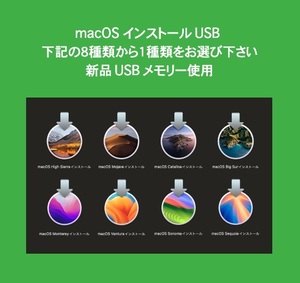 Mac OS インストールUSB 1種類