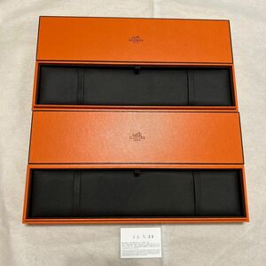 エルメス　ブレスレット　シェーヌダンクル　空箱　2箱　27×7×3.5 HERMES ブレスレットケース　ケース　アクセサリー　BOX 空き箱