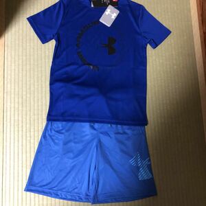 送料込　新品 アンダーアーマー　YMD 140cm 135cm 145cm パンツ　半袖Tシャツ　2点セット　上下セット　キッズ　短パン　キッズ　ジュニア