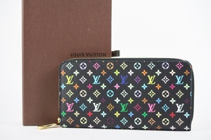 【新品同様・未使用】LOUIS VUITTON ヴィトン マルチカラー ラウンドファスナー 長財布 ジッピーウォレット モノグラム【PE33】