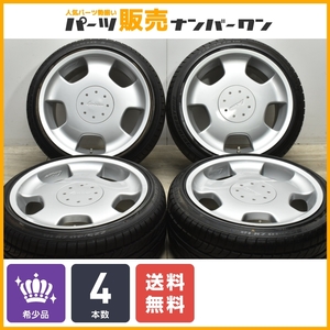 【希少品】Lorinser ロリンザー D93 18in 9J+17 PCD112 ブリヂストン グリッドII 225/40R18 ベンツ SLK SLC CLK 等に チューナーサイズ