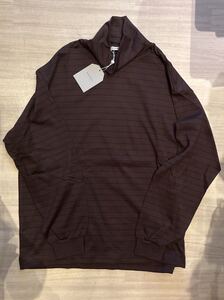 UNIVERSAL PRODUCTS ユニバーサルプロダクツ　Border Turtle Neck L/S T-shirt ブラウン　1LDK SIZE 3