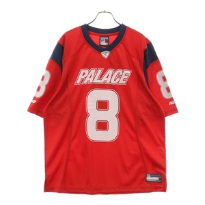 Palace Skateboards パレススケートボーズ 24SS MESH TEAM JERSEY メッシュフットボールジャージ 半袖ゲームシャツ レッド