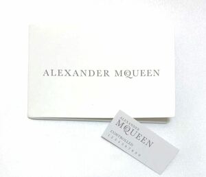 アレキサンダー マックイーン「ALEXANDER MQUEEN」レザーバッグ用しおり 現行 付属品 革製品用 バッグ 説明書