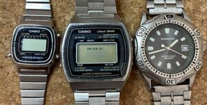 ●時計ジャンク● ３本まとめ売り CASIO 0C-700. 108-S007. LA670W クオーツ 必ず説明文お読みください　807