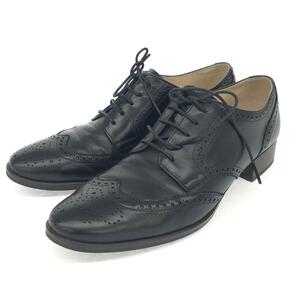 美品◆Margaret Hawell マーガレットハウエル シューズ 23.5cm◆ ブラック ウイングチップ レディース 靴 shoes