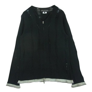 COMME des GARCONS HOMME PLUS コムデギャルソンオムプリュス AD2012 PK-N014 ダメージ加工 ジャケット カーディガン M【中古】