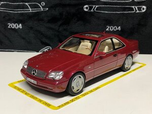 norev 1/18 Mercedes Benz CL 600 C140 1997 redmetalic　メルセデス　ベンツ　ノレブ　ディーラー特注品