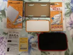 New 2DS LL SDカード、ソフト、保護フィルム、ケース付き