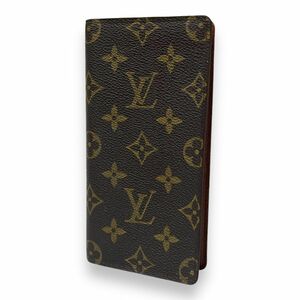 LOUIS VUITTON ルイヴィトン 二つ折り 財布 長札入れ ポルトカルトクレディ モノグラム M60825 手帳カバー ブランド ブラウン 札入れ