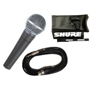 SHURE SM58-LCE / SM58LCE (マイクケーブル5m[XLR-フォン]付7点セット) ボーカル用ダイナミックマイク