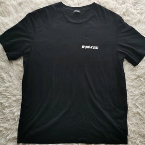 極美品/希少XXLサイズ ●DIESEL ディーゼル 半袖 Tシャツ プリント 近年モデル ブラック 黒 オーバーサイズ メンズ トップス 春夏 コットン