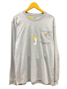 Carhartt (カーハート) Workwear LS Pocket T-Shirt ロンT 長袖Tシャツ 907604 K126 M グレー HEATHER GRAY メンズ/025