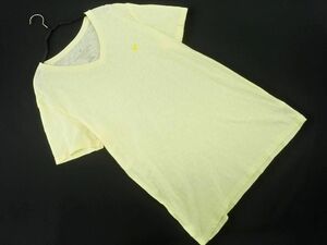 ネコポスOK アメリカンイーグル Vネック Tシャツ sizeS/黄 ■◆ ☆ dha2 メンズ