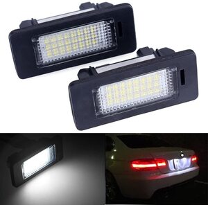 ライセンスプレートライト BMW エラーフリー 24 Led 3W ナンバー灯 純正交換 X5 X6 M3 E39 E60 E70 E71 E82 E90 E92 キャンセラー内蔵