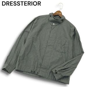 DRESSTERIOR ドレステリア 秋冬★ 長袖 デザイン ネル シャツ Sz.L　メンズ グレー　A4T13671_C#B