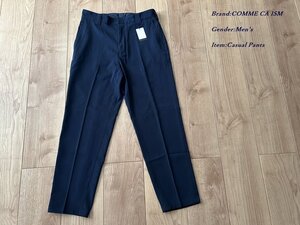 新品 COMME CA COMMUNE コムサコミューン カラー ストレッチ スラックス 22ネイビー Mサイズ 08PC13 定価12,000円