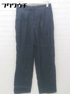 ◇ TOMORROWLAND collection トゥモローランドコレクション スラックス パンツ サイズ34 ネイビー レディース