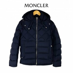 ★定価30万円★ MONCLER CECAUD モンクレール サソー ナイロンステッチ ダイヤキルト ダークネイビー メンズ XSサイズ クリーニング済み