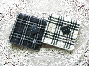 ☆バーバリー BURBERRY ＊タオルハンカチ＊2枚セット 52【新品未使用】