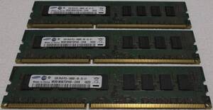 中古品 SAMSUNG DDR3 PC3-1333 ECC 6GB(2G*3) 現状品