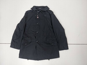 7．アクアスキュータム Aquascutum ライナー取り外し可能 コート/中綿入りインナーベスト メンズL 黒系 レナウン z303