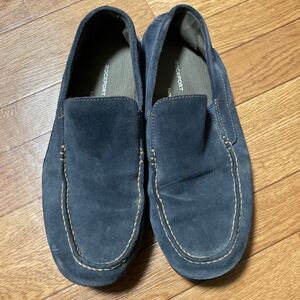 ROCKPORT 28cm スエード　紺色　シューズ