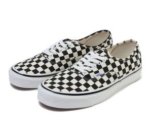 Vans authentic 44 DX in Anaheim Factory BLACK CHECKアナハイムファクトリー スニーカー era old school スリッポン 27cm