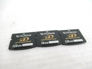 【FUJIFILM/富士フイルム】巳③198//XDピクチャーカード/16MB/128MB///3枚