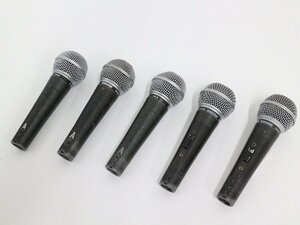 ■□SHURE SM58 ダイナミックマイク 5本 ケース2個付 シュアー□■025533034Jm□■