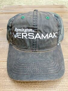 ★Remington★ VERSAMAX キャップ:’ ダメージ加工新品: Realtree Hardwood迷彩 狩猟 射撃 シューティング ハンティング ショットガン 散弾